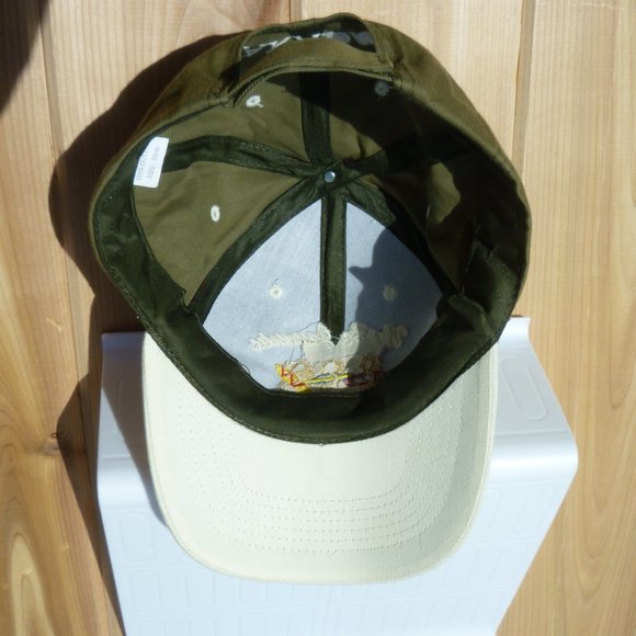 St. Thomas We Be Jimmin  PARADISE Green & White Baseball Cap - Picture 6 of 6